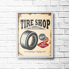 PLACA TIRE SHOP - comprar online