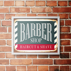 PLACA BARBER SHAVE na internet