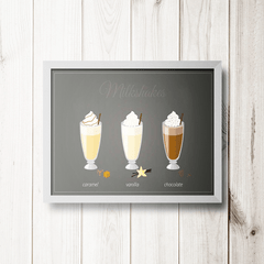 PLACA MILKSHAKES - comprar online