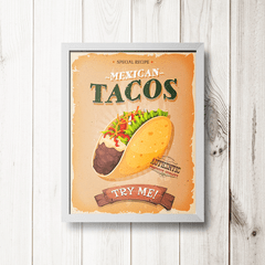 PLACA MEXICAN TACOS - comprar online