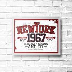 PLACA NEW YORK 1967 - comprar online