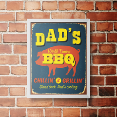 PLACA DAD'S BBQ - comprar online