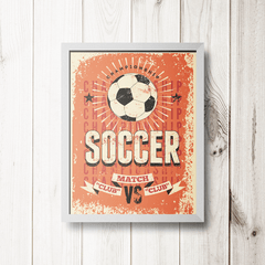 PLACA SOCCER VERMELHA - comprar online