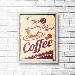 PLACA COFFEE ENDLESS CUP - comprar online