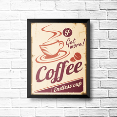 PLACA COFFEE ENDLESS CUP na internet