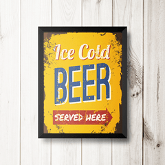 PLACA ICE COLD BEER na internet