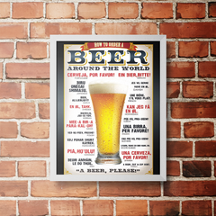 PLACA BEER AROUND - comprar online