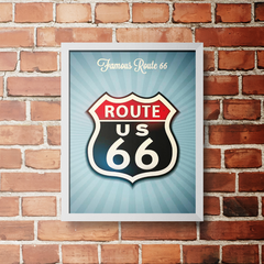 PLACA ROUTE 66 US - comprar online