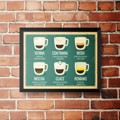 PLACA COFFEE MENU na internet