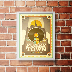 PLACA FUNKY TOWN - comprar online