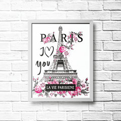 PLACA I LOVE PARIS - comprar online