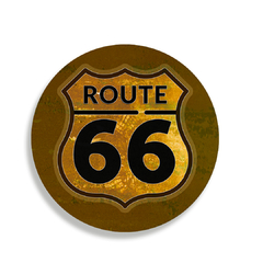 PLACA ROUTE 66 MDF 30 CM