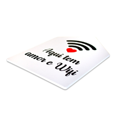 PLACA RECORTE AMOR E WIFI 20x30 cm - comprar online