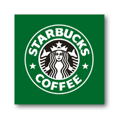 PLACA STARBUCKS 30x30 cm