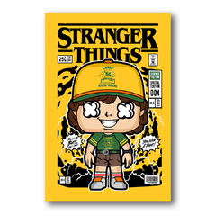 PLACA ILUSTRAÇÃO STRANGER THINGS FUNKO