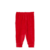 Pantalón con puño plush rojo