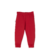 Pantalón con puño frisa rojo