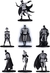 DC Collectibles Batman - Figuras de Batman (7 unidades), color blanco y negro