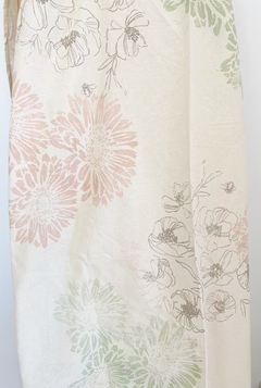 Mantel Floral Aqua Gris y Rosa - comprar online
