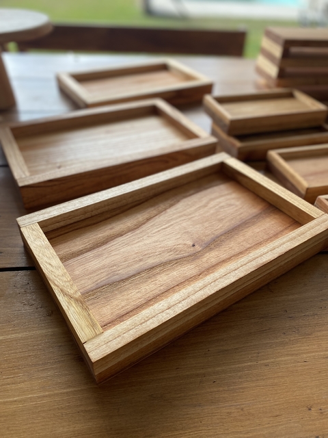 Bandeja madera rectangular