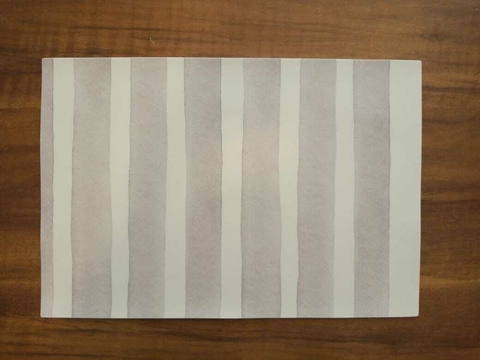 Individual Ecocuero rectangular- Rayas grises