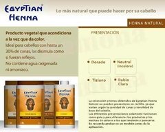 Henna Egyptian Polvo Pote X500g Varios Tonos en internet