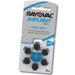 Pilas Audífono Rayovac Implant Pro+ 675 Implante Coclear