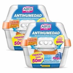 Antihumedad Con Perfumante Aire Pur Mega 500g Pack 2un.