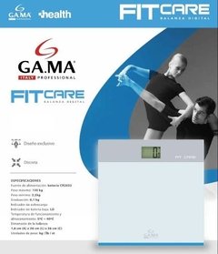 Balanza Digital Personal De Vidrio Gama Fit Care Hasta 150kg en internet
