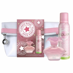 Perfume Mujer Flower Rose Eau De Toilette 40ml + Desodorante + Bolso Necessaire - comprar online