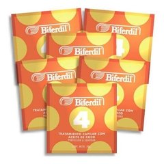 Tratamiento Capilar Biferdil 4 Con Aceite De Coco Pack 6un