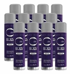 Fijador Spray Roby 392ml Antifrizz Extra Brillo Pack 12 Unid - tienda online