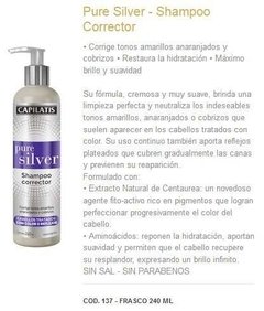 Capilatis Silver Shampoo Corrector De Tonos Amarillentos - Tienda Ramona