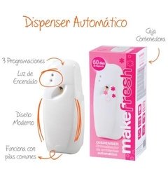 Dispenser Aromatizador + 2 Fragancias Make Fresh + 2 Pilas - tienda online