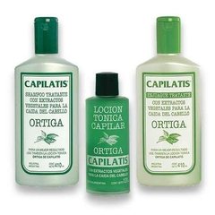 Capilatis Ortiga Shampoo + Enjuague + Locion Para La Caída