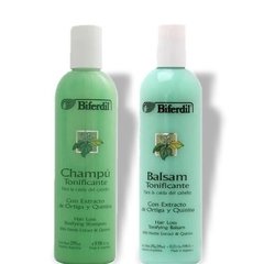Biferdil Shampoo + Balsam Tonificante Para Caida De Cabello