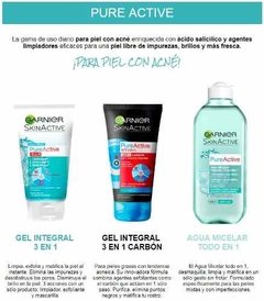 Agua Micelar Garnier Pure Active Desmaquilla Limpia Matifica - Tienda Ramona