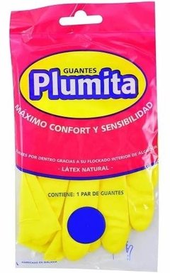 Guantes De Latex Afelpados Plumita Pack 3 Pares Domesticos - Tienda Ramona