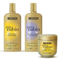 Capilatis Puro Rubio Shampoo + Acondicionador + Tratamiento