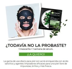 Mascarilla Matificante Tela Negra Garnier Pure Carbon Detox - comprar online