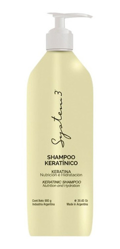 Shampoo Keratinico System 3 Nutritivo E Hidratacion 1100ml - Tienda Ramona