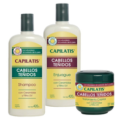 Shampoo+ Enjuague+ Tratamiento Capilar Capilatis Cab. Teñido