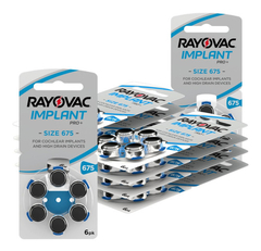Pilas Audífono Rayovac Implant Pro Implante Coclear Pack 10u