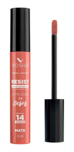 Labial Liquido Vogue Resist Larga Duracion Acabado 100% Mate - tienda online