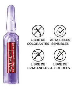 Imagen de Ampollas Acido Hialurónico Loreal Revitalift Filler 7 Dias