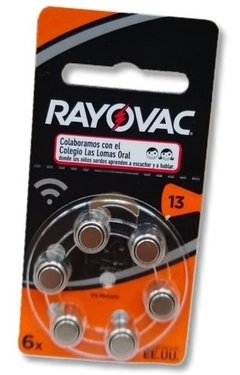 Pilas Para Audífono Rayovac Blister 6un Pack 10un - tienda online