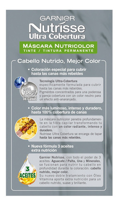 Imagen de Coloracion Tintura Permanente Kit Nutrisse Ultra Cobertura