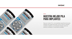 Pilas Audífono Rayovac Implant Pro Implante Coclear Pack 10u - Tienda Ramona