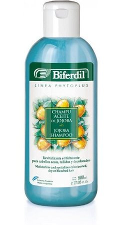 Shampoo Biferdil Aceite De Jojoba 800ml Revitalizante