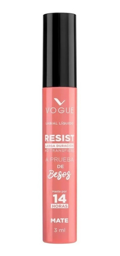 Imagen de Labial Liquido Vogue Resist Larga Duracion Acabado 100% Mate